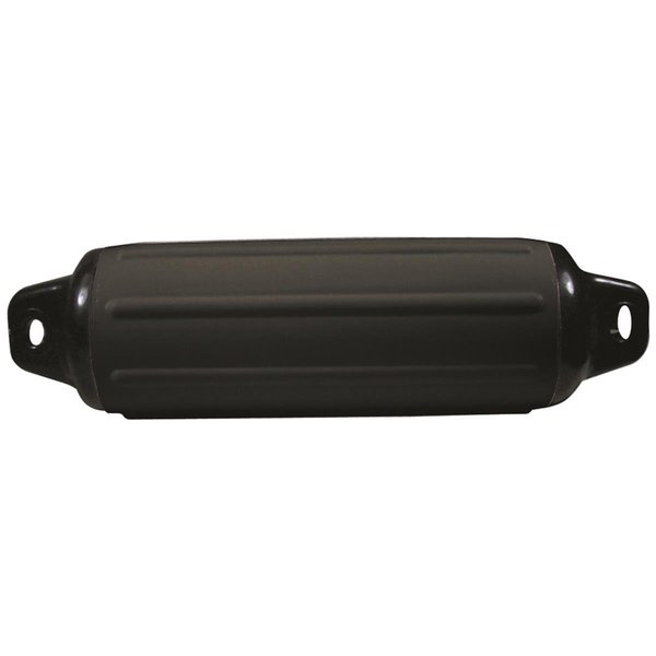 Active Athlete 952520 5.5 x 22 in. Super Gard Inflatable Vinyl Fender - Black AC2624425